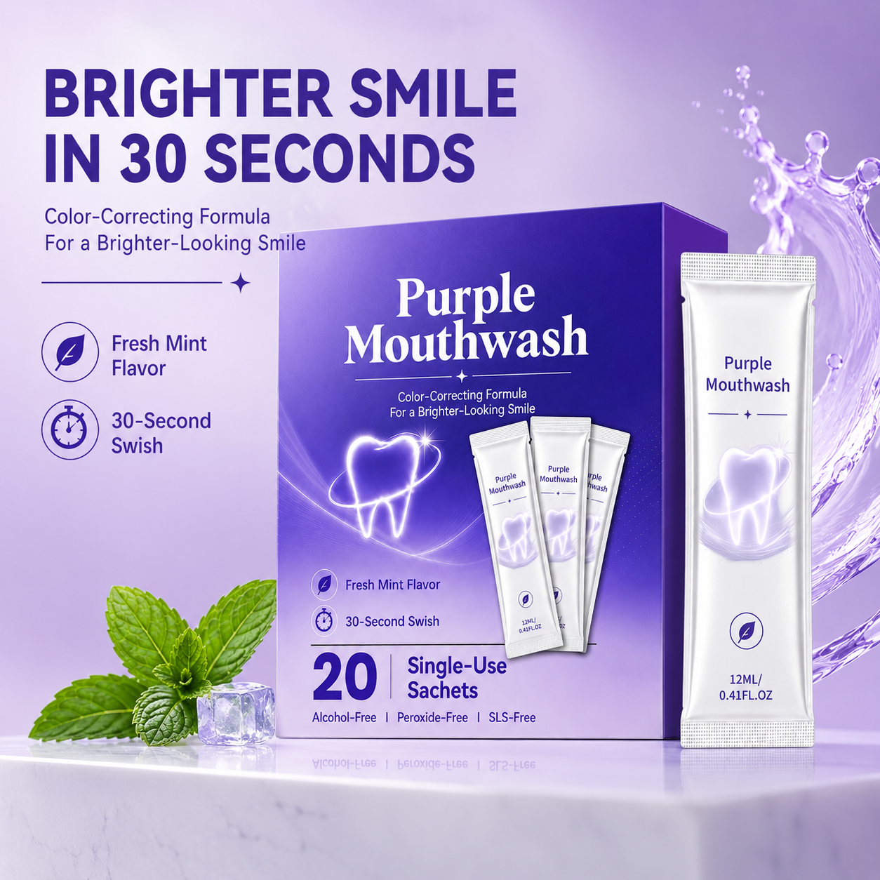 20pcs Instant Whitening Mouthw - Whitening Mouthwash incelemesi ve fiyatı