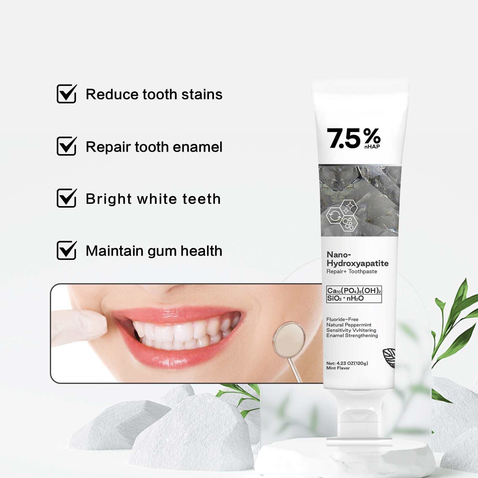 Nano Hydroxyapatite Toothpaste - Teeth Whitening Cream incelemesi ve fiyatı