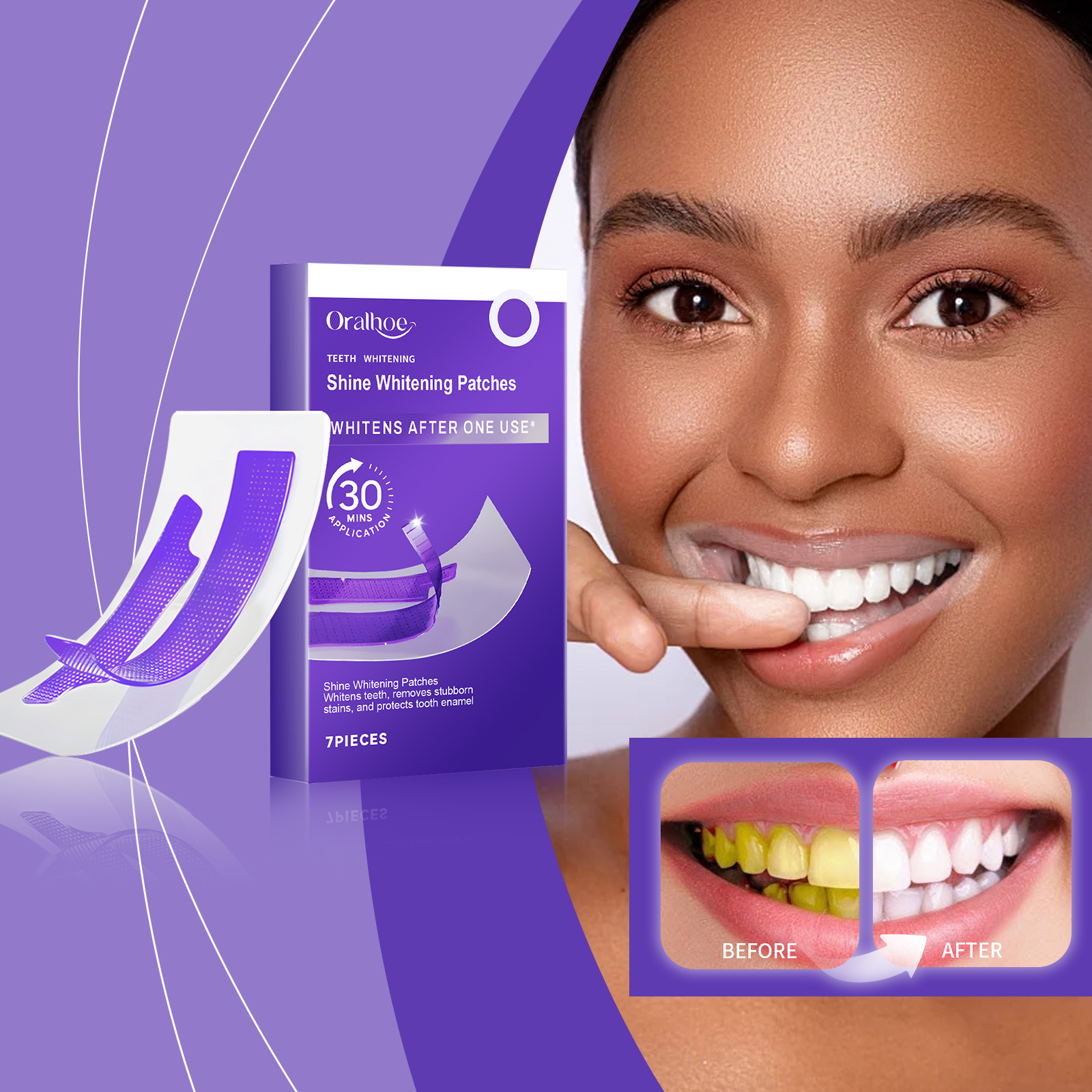 Purple Teeth Whitening Strips  - Teeth Whitening Street incelemesi ve fiyatı