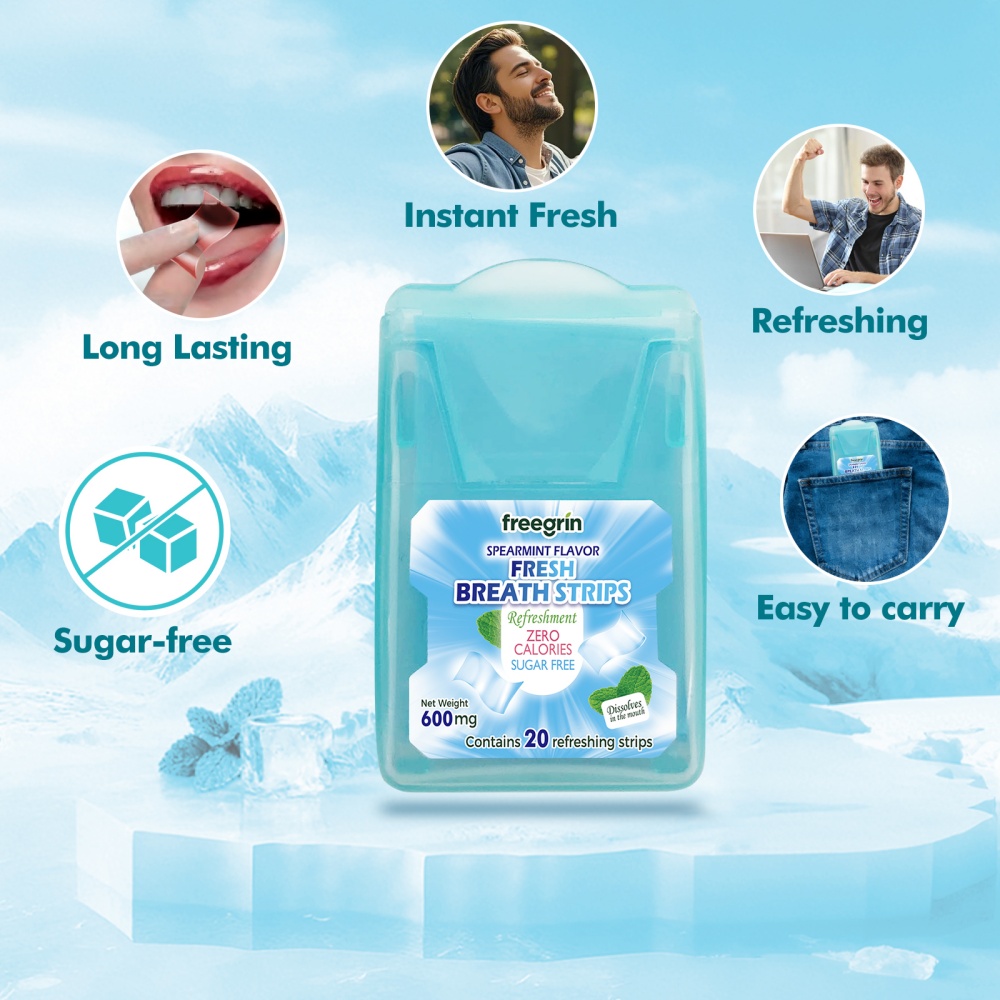 FREEGRIN Spearmint Flavored Fr - Teeth Whitening Street incelemesi ve fiyatı