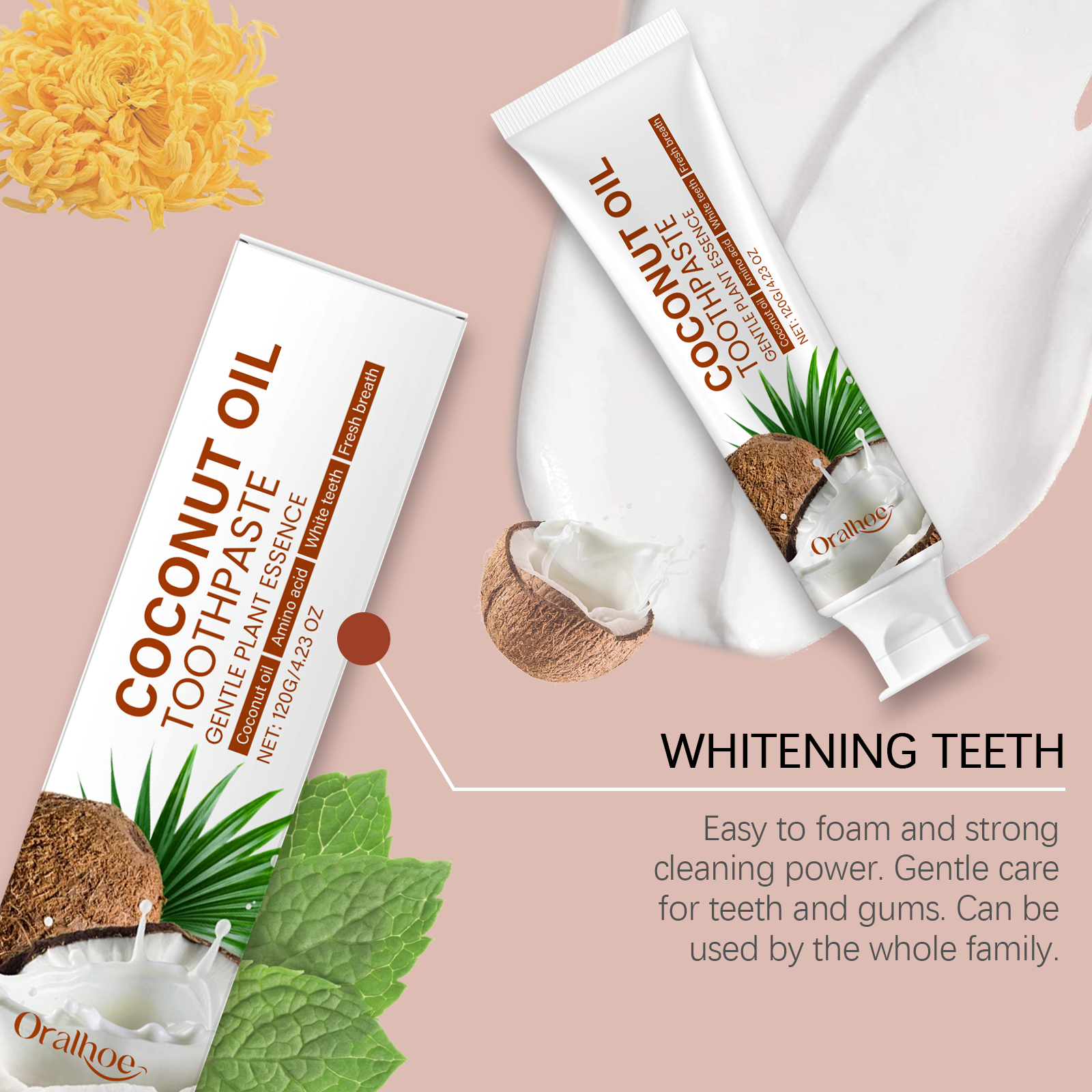 Coconut Oil Toothpaste Teeth W - Teeth Whitening Cream incelemesi ve fiyatı