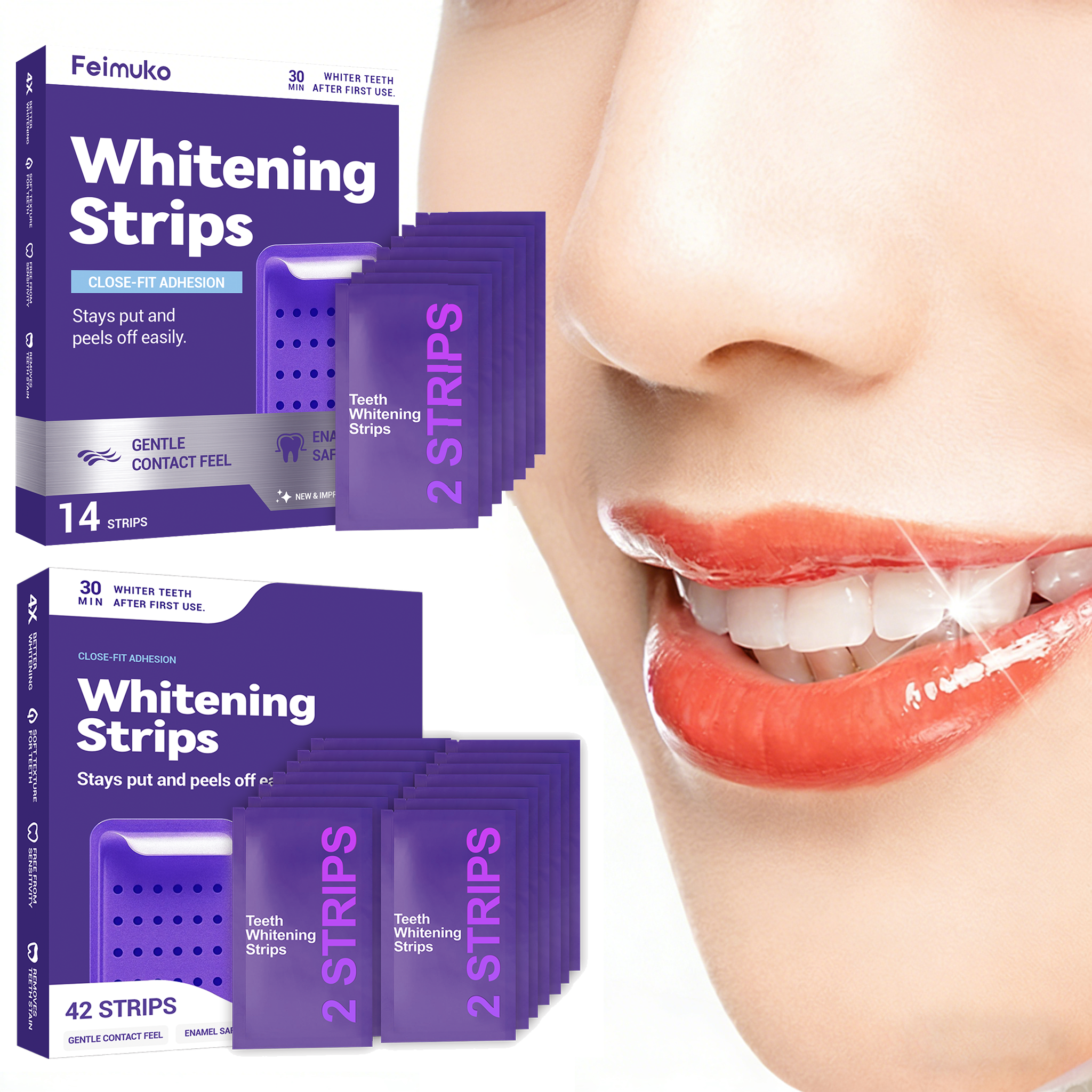 Purple Teeth Whitening Strips  - Teeth Whitening/Bleaching incelemesi ve fiyatı