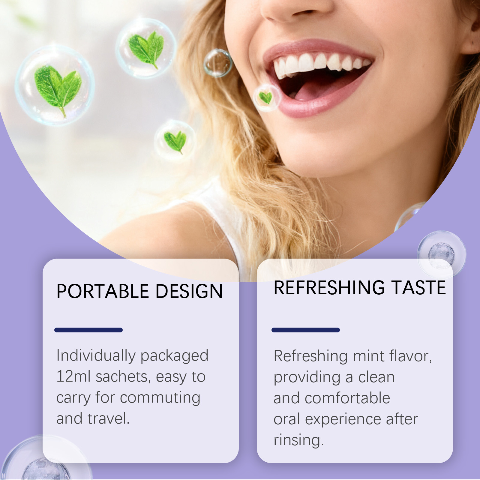 20/40/60 Pieces 240ml Purple M - Whitening Mouthwash incelemesi ve fiyatı