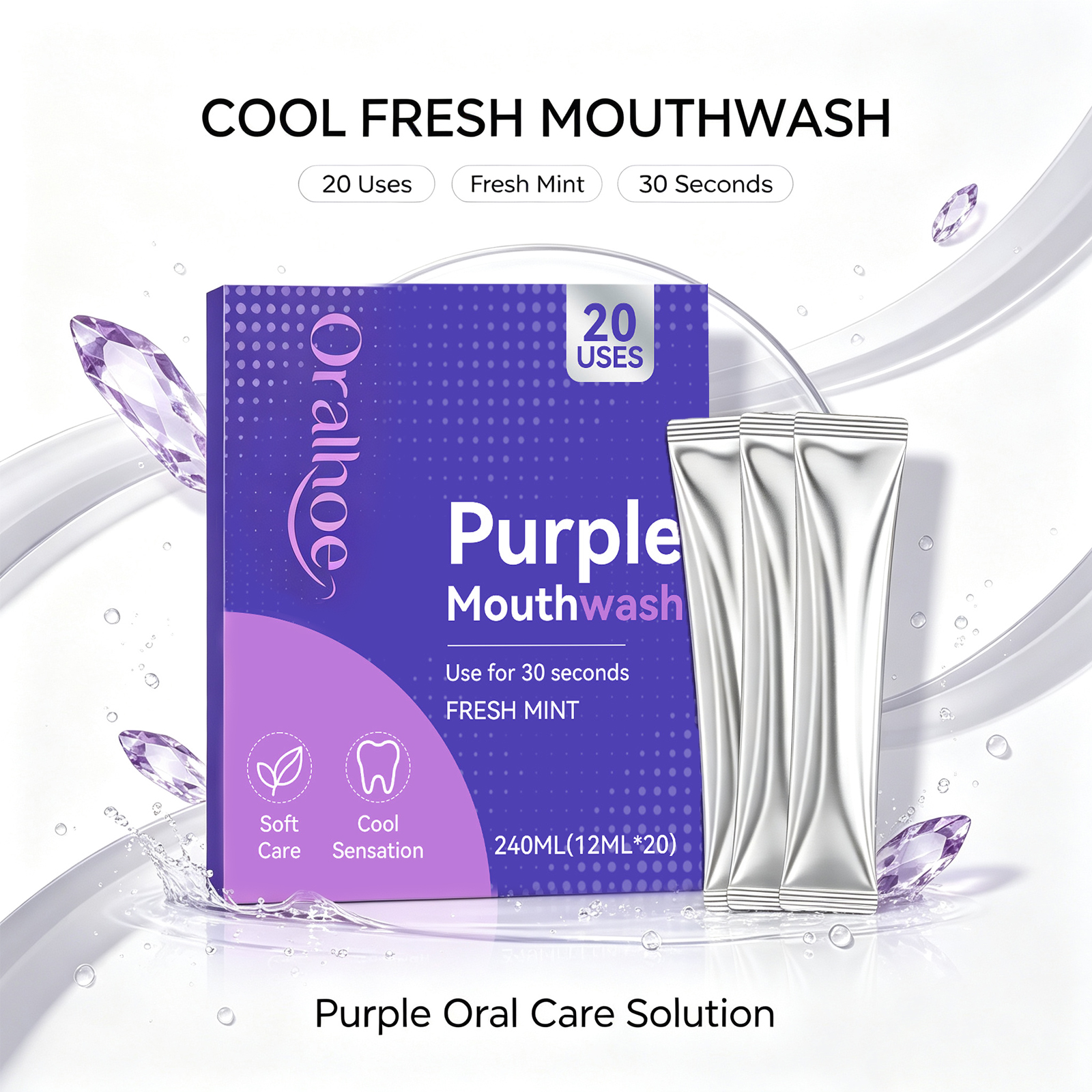 Purple Mouthwash for Teeth Whi - Whitening Mouthwash incelemesi ve fiyatı