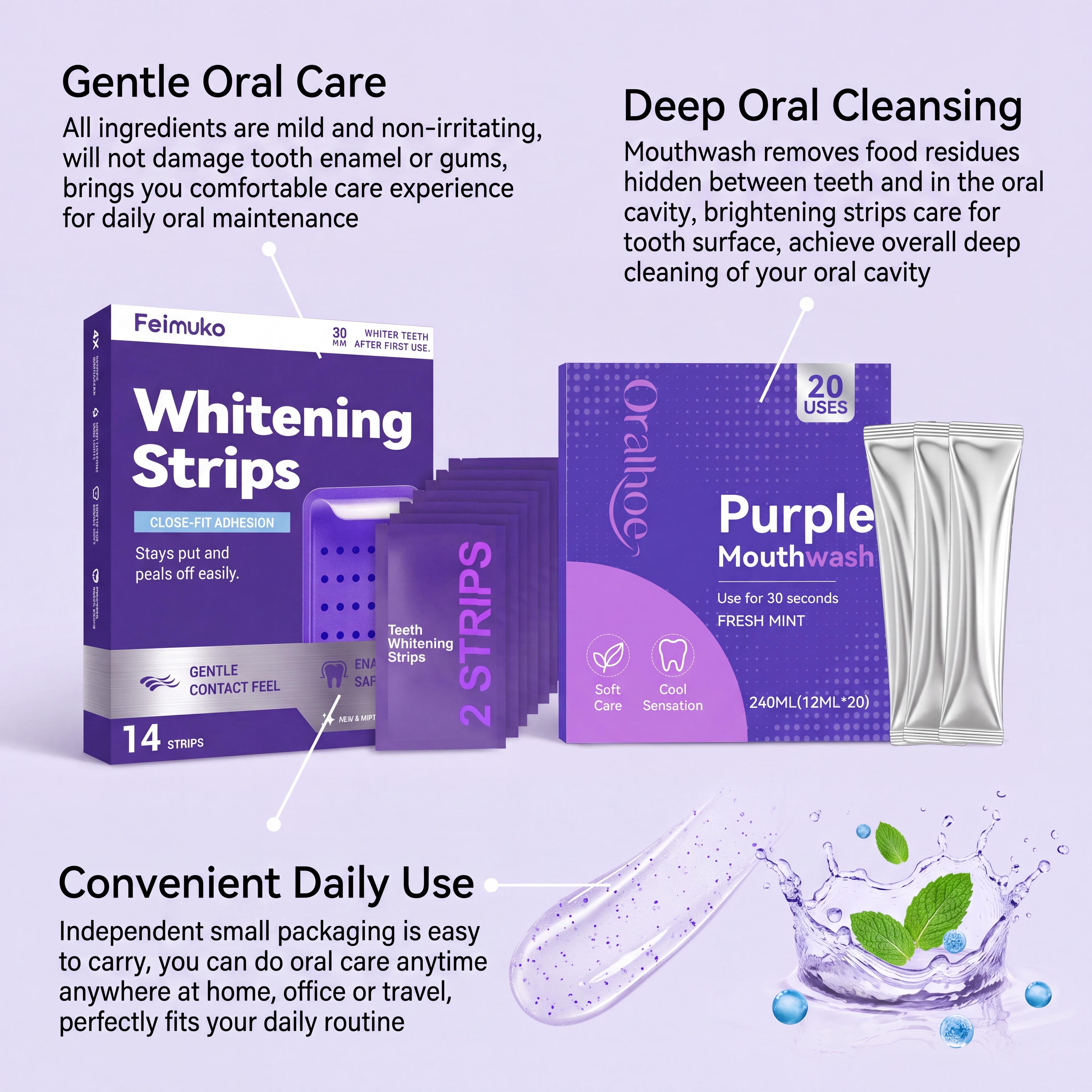 Purple Mouthwash for Teeth Whi - Whitening Mouthwash incelemesi ve fiyatı